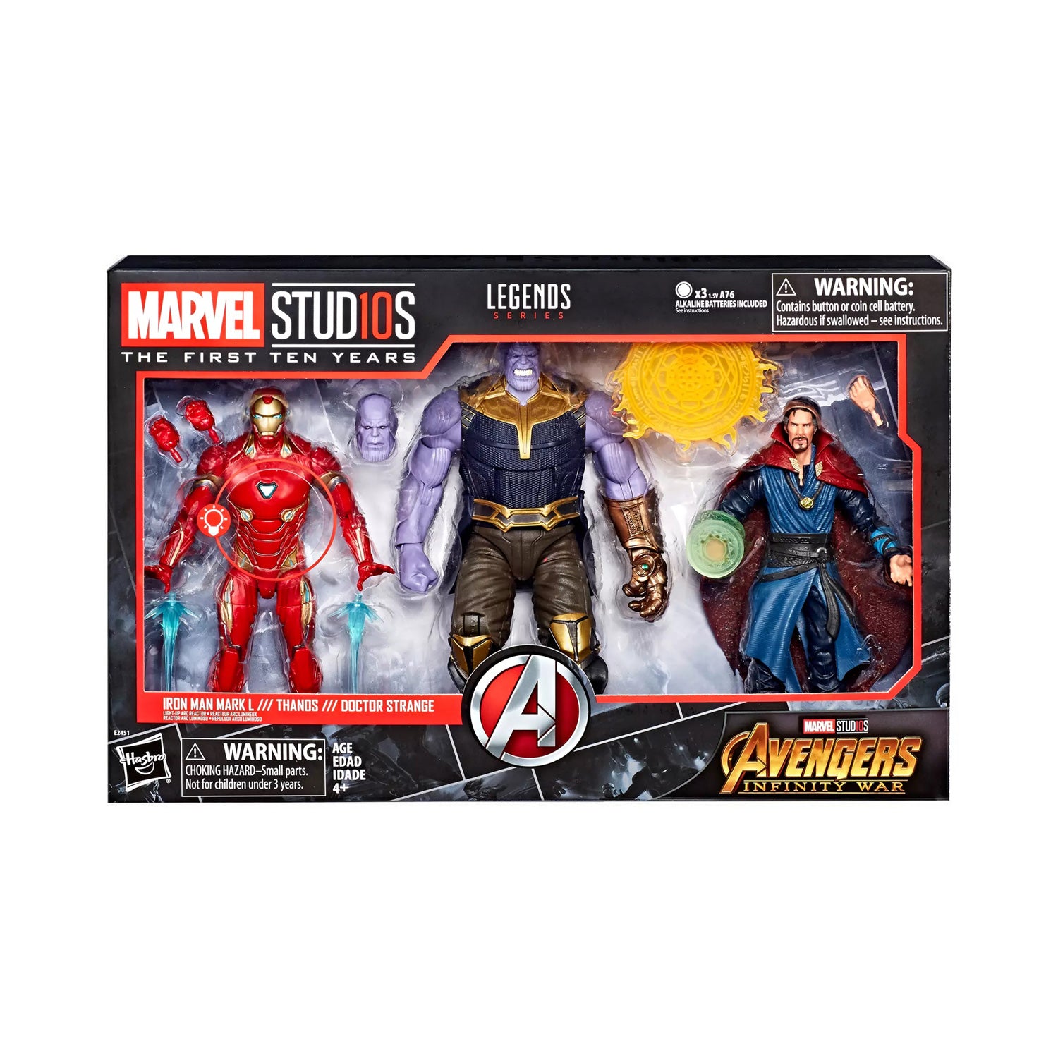 Marvel Studios The First Ten Years Infinity War Action Figure 3 Pack Action Figures and Collectible Toys