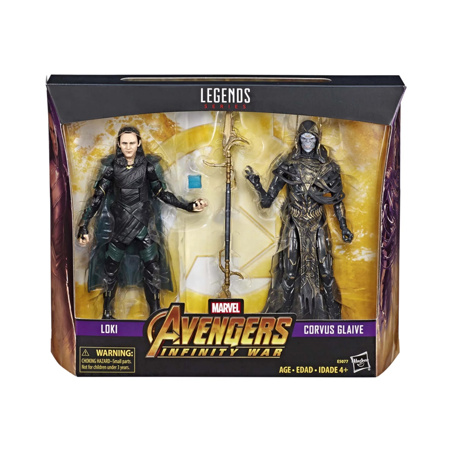 Marvel Legends Avengers Infinity War Loki and Corvus Glaive Action