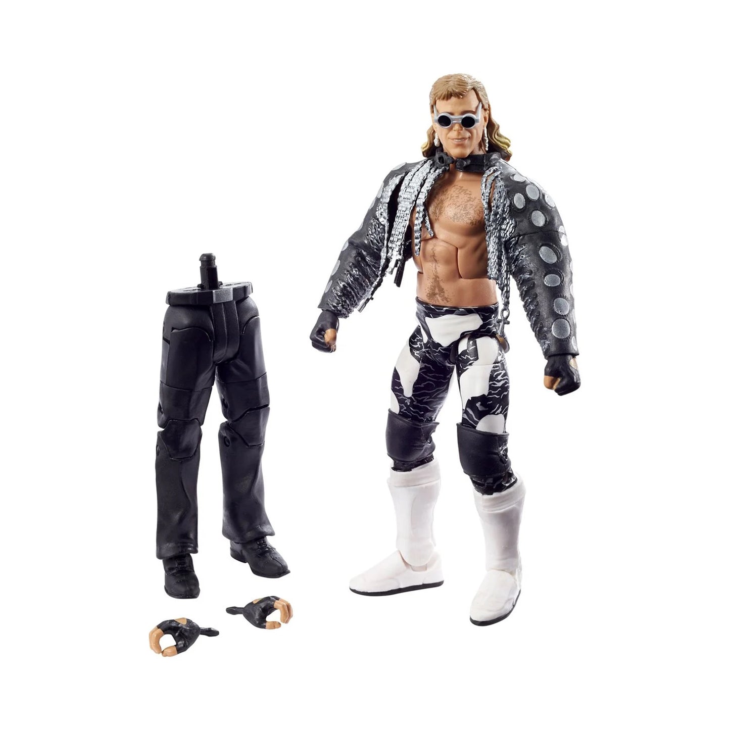 WWE Elite Wrestlemania Shawn Michaels Action Figure and Paul Ellering with Rocco Build-A-Figure Piece