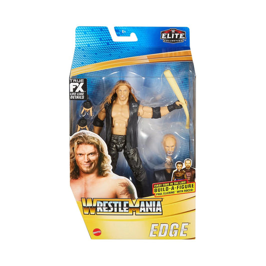 WWE Elite Wrestlemania Edge Action Figure and Paul Ellering with Rocco Build-A-Figure Pieces