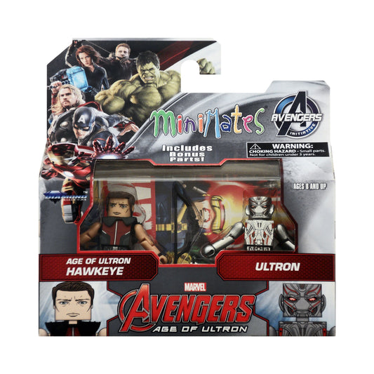 Avengers Age of Ultron Minimates Hawkeye & Ultron Action Figures