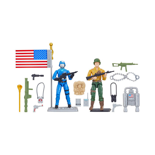 G.I. Joe Retro Collection Duke Vs. Cobra Commander 3.75-Inch Action Figures