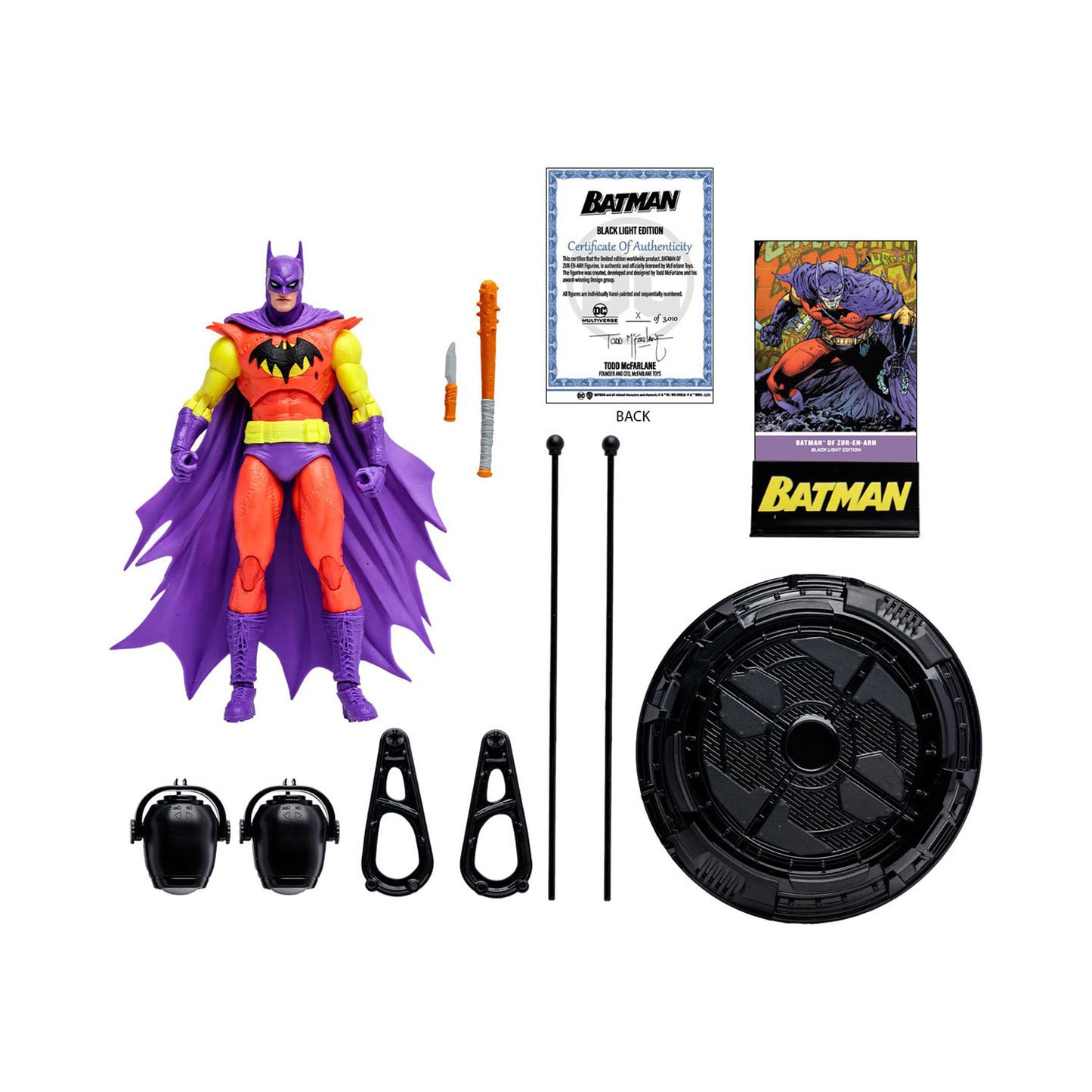 DC Multiverse Gold Label Batman of Zur-En-Arh Black Light Exclusive 7-Inch Action Figure