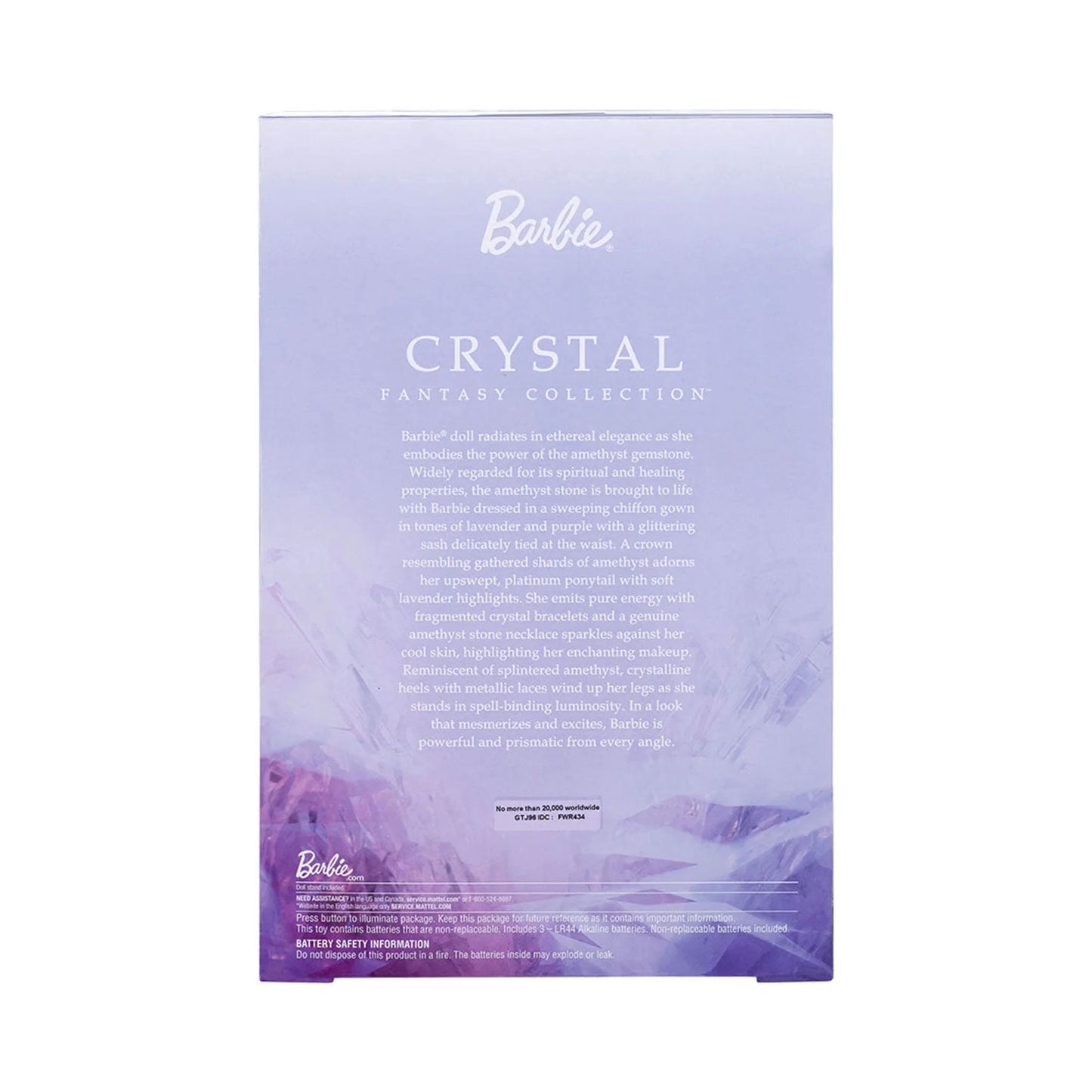 Barbie Signature Collection Crystal Fantasy Collection Amethyst 11.5-Inch Doll