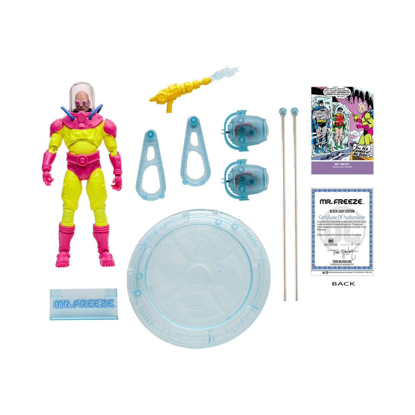 DC Multiverse Gold Label Mr. Freeze Black Light Exclusive 7-Inch Action Figure