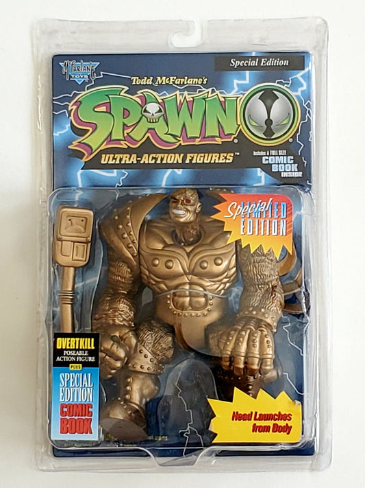 Special Edition Gold Overtkill Action Figure from Todd McFarlane's Spawn