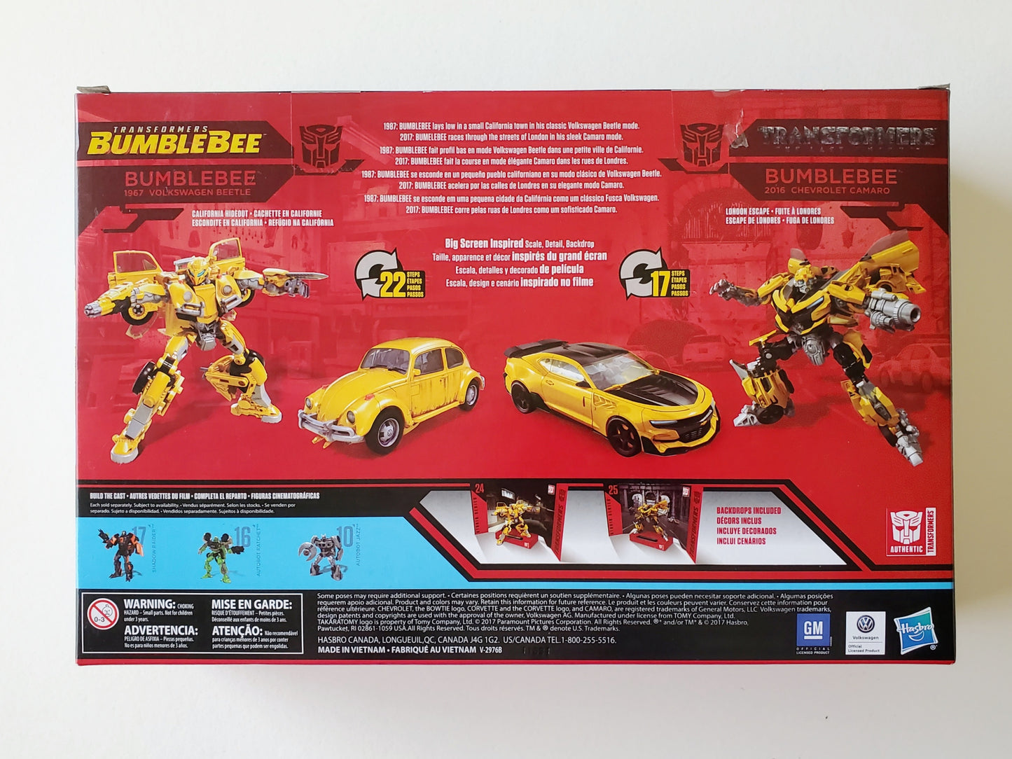Transformers Studio Series Bumblebee (Bumblebee Movie and The Last Knight) Deluxe Class 4.5-Inch Figure 2-Pack