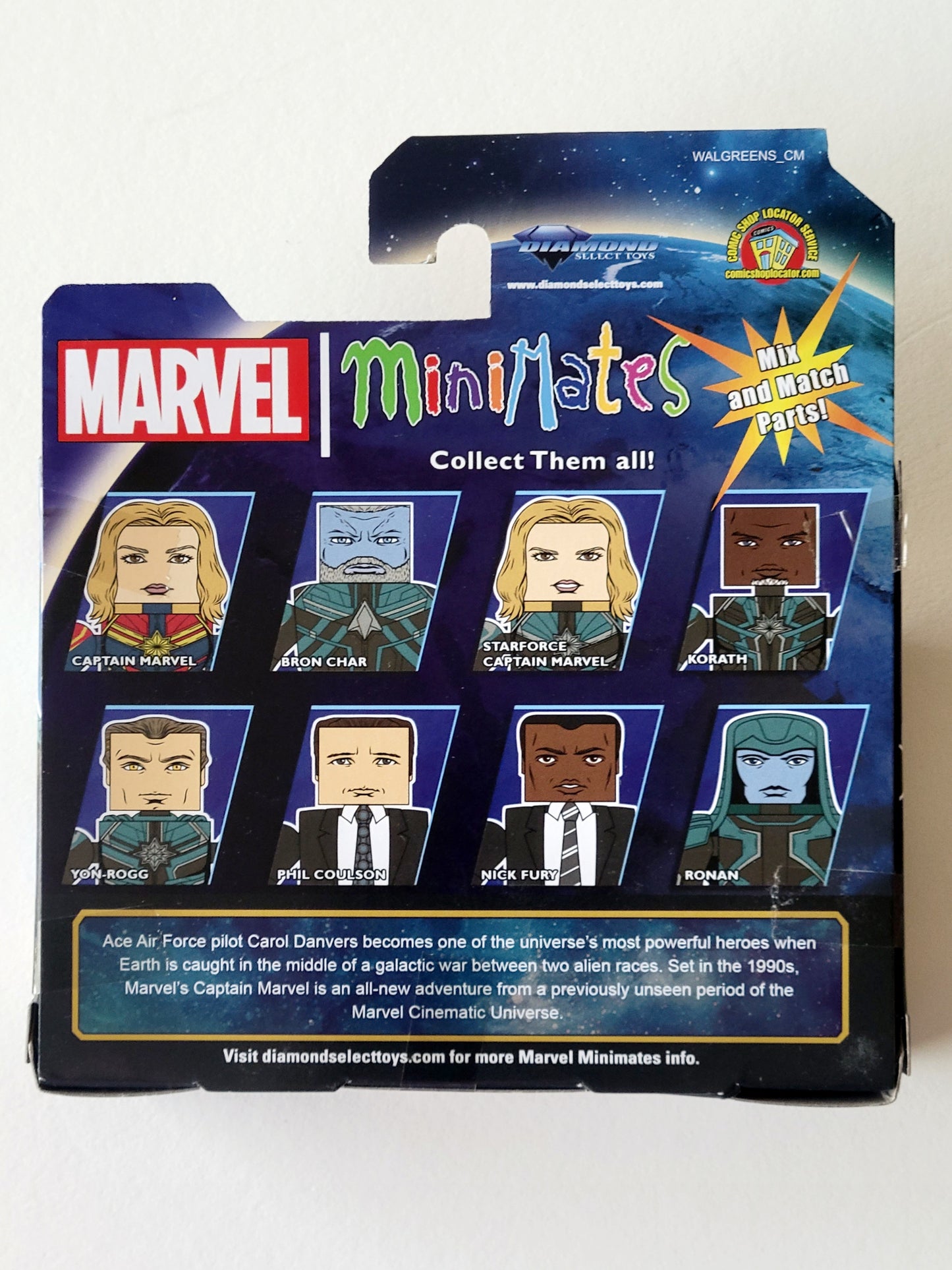 Captain Marvel Minimates Exclusive Nick Fury & Ronan Action Figures
