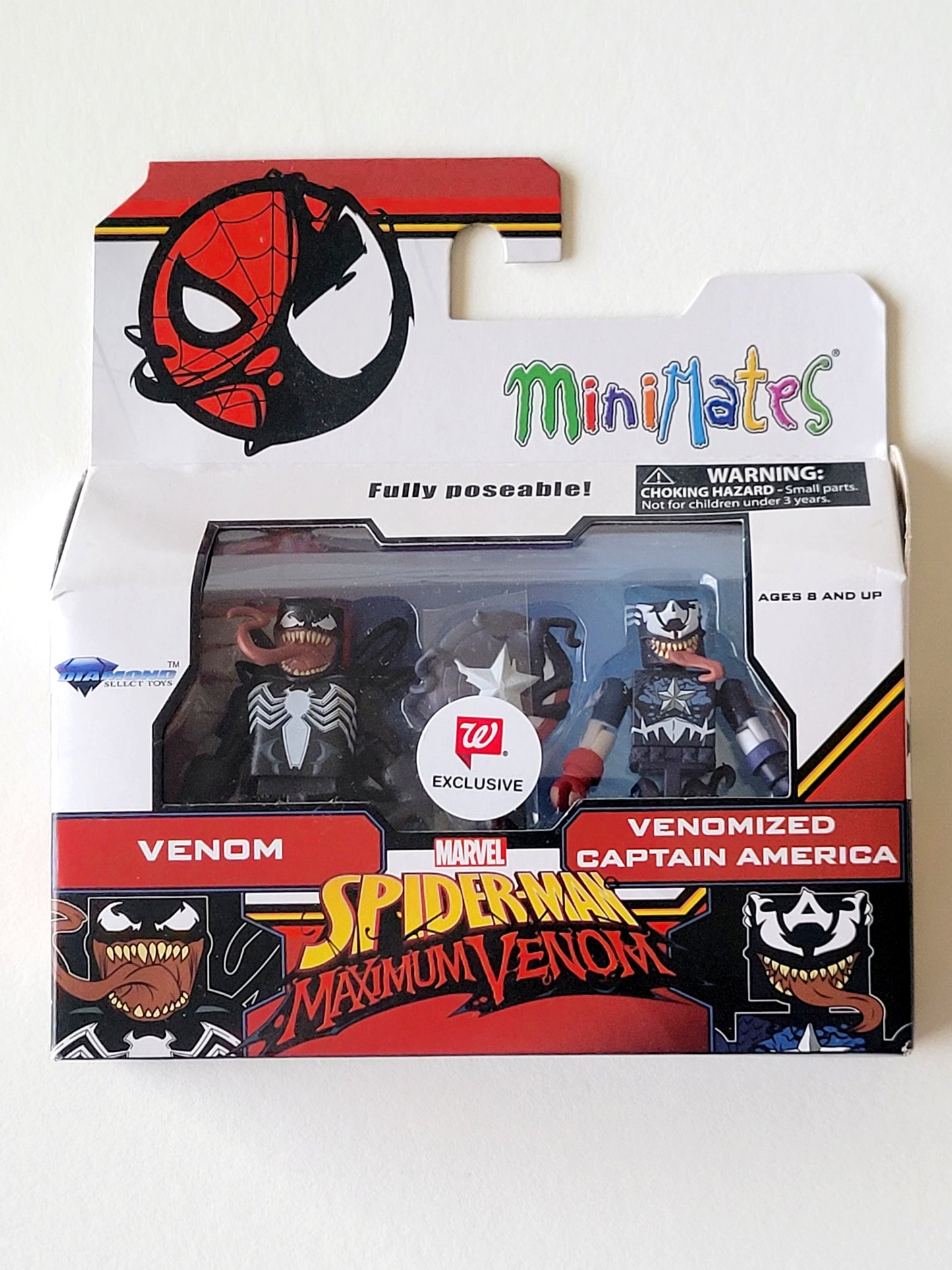 Spider-Man Maximum Venom Minimates Walgreens Exclusive Venom & Venomized Captain America