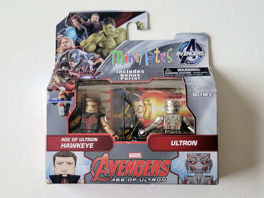 Avengers Age of Ultron Minimates Hawkeye & Ultron Action Figures