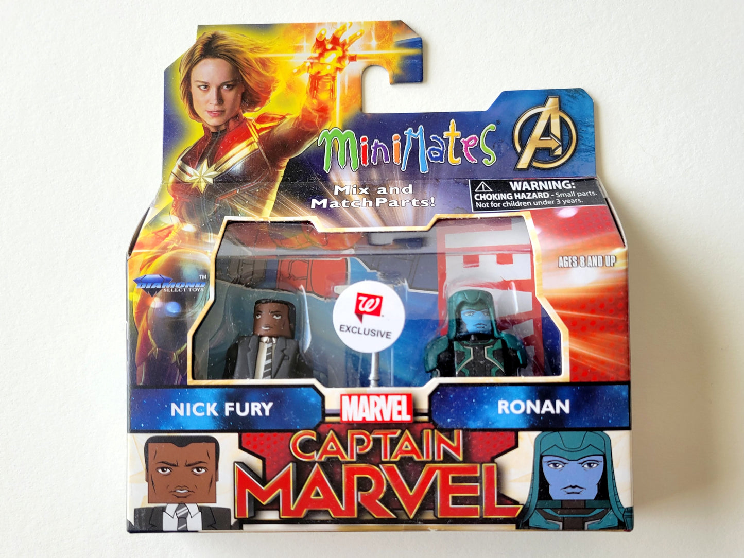 Captain Marvel Minimates Exclusive Nick Fury & Ronan Action Figures