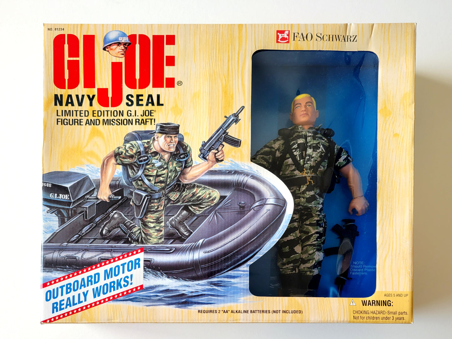 G.I. Joe Navy Seal and Mission Raft Exclusive 12-Inch Action Figure and Vehicle