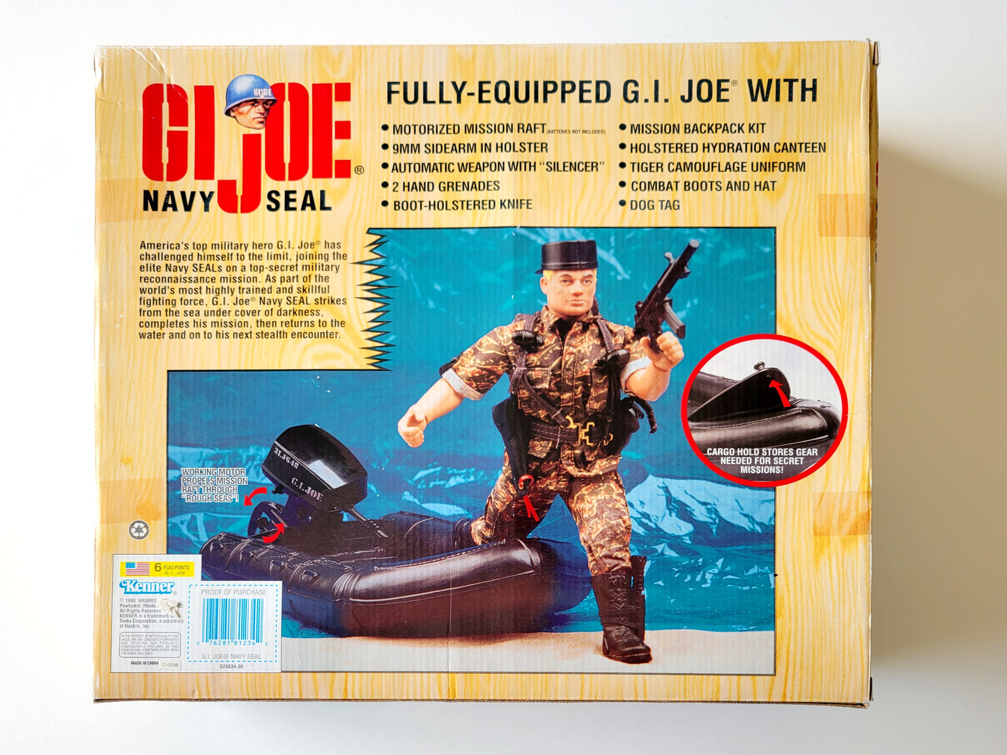 G.I. Joe Navy Seal and Mission Raft Exclusive 12-Inch Action Figure and Vehicle
