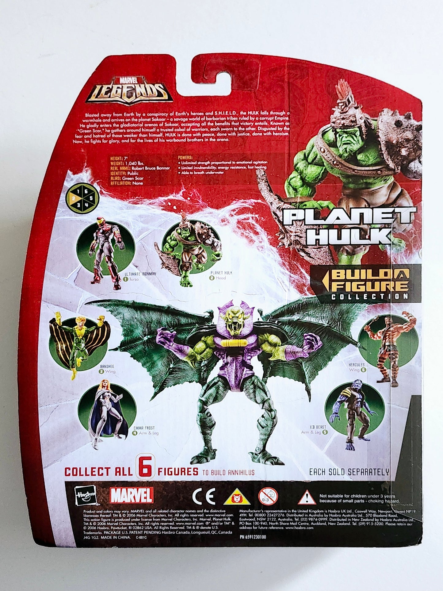 Marvel Legends Annihilus Series Planet Hulk (Green Arm) 6-Inch Action Figure