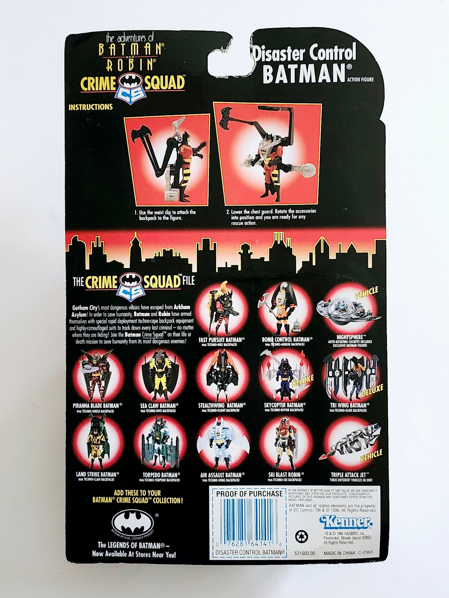 The Adventures of Batman and Robin Series Crime Squad Disaster Control Batman 4.5-Inch Action Figure