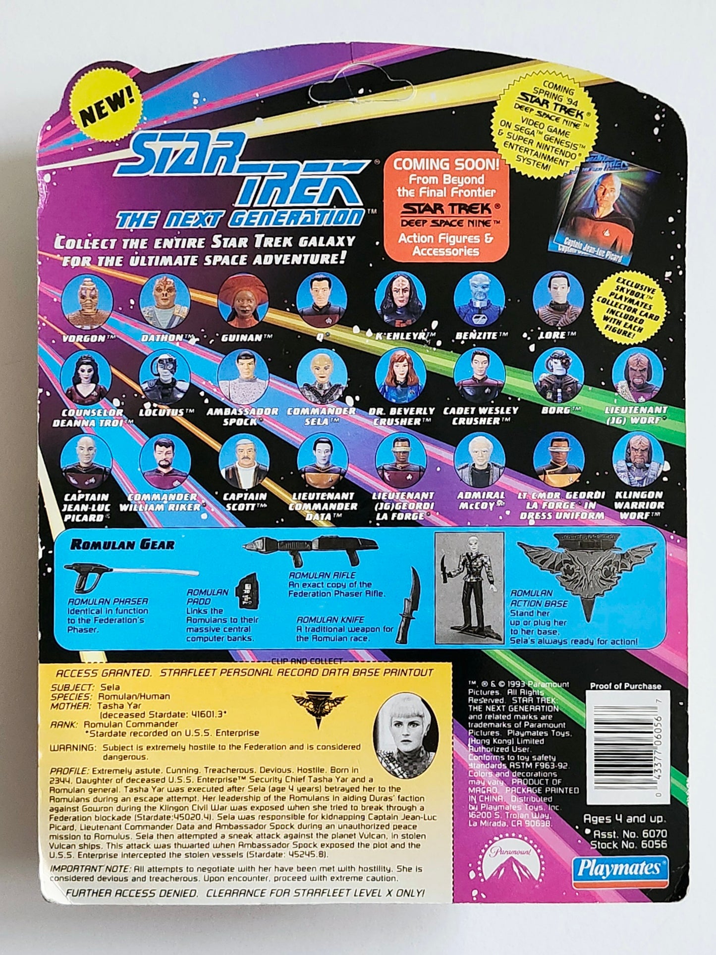 Star Trek: The Next Generation Commander Sela 4.5-Inch Action Figure
