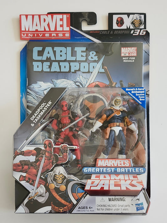 Marvel Universe Deadpool & Taskmaster Greatest Battles 3.75-Inch Action Figure Comic Pack