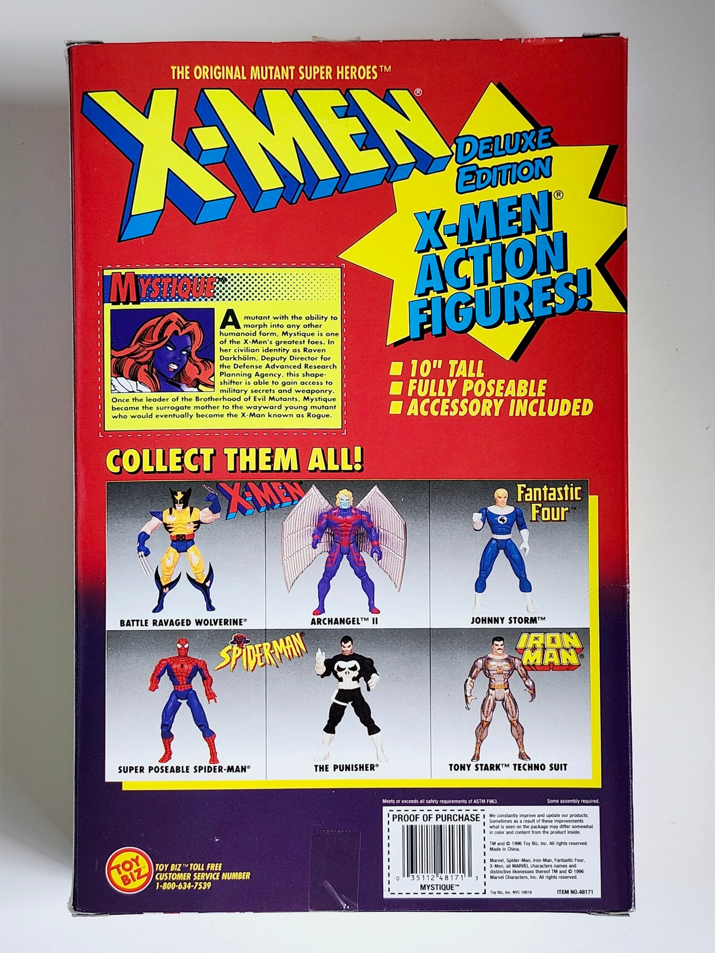 X-Men Deluxe Edition Mystique 10-Inch Action Figure