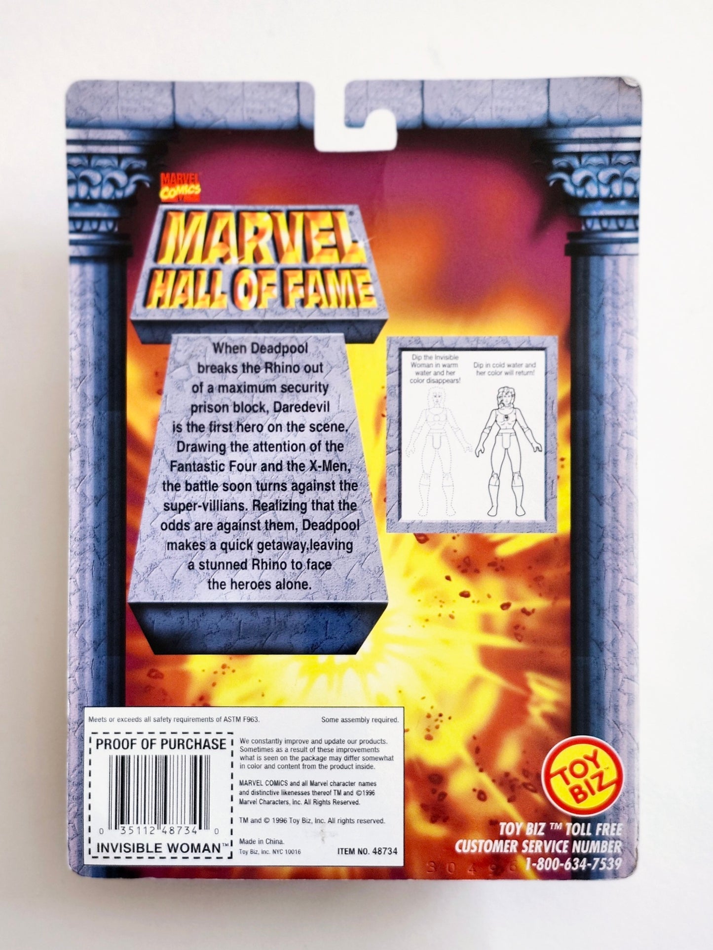 Marvel Hall of Fame Invisible Woman with Color Change Action Action Figure