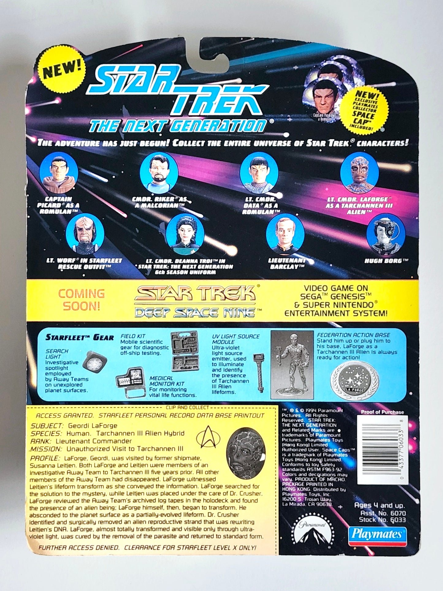 Star Trek: The Next Generation Lt. Commander La Forge as a Tarchannen III Alien 4.5-Inch Action Figure