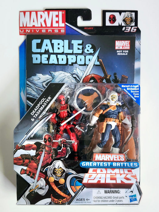 Marvel Universe Deadpool & Taskmaster Greatest Battles 3.75-Inch Action Figure Comic Pack
