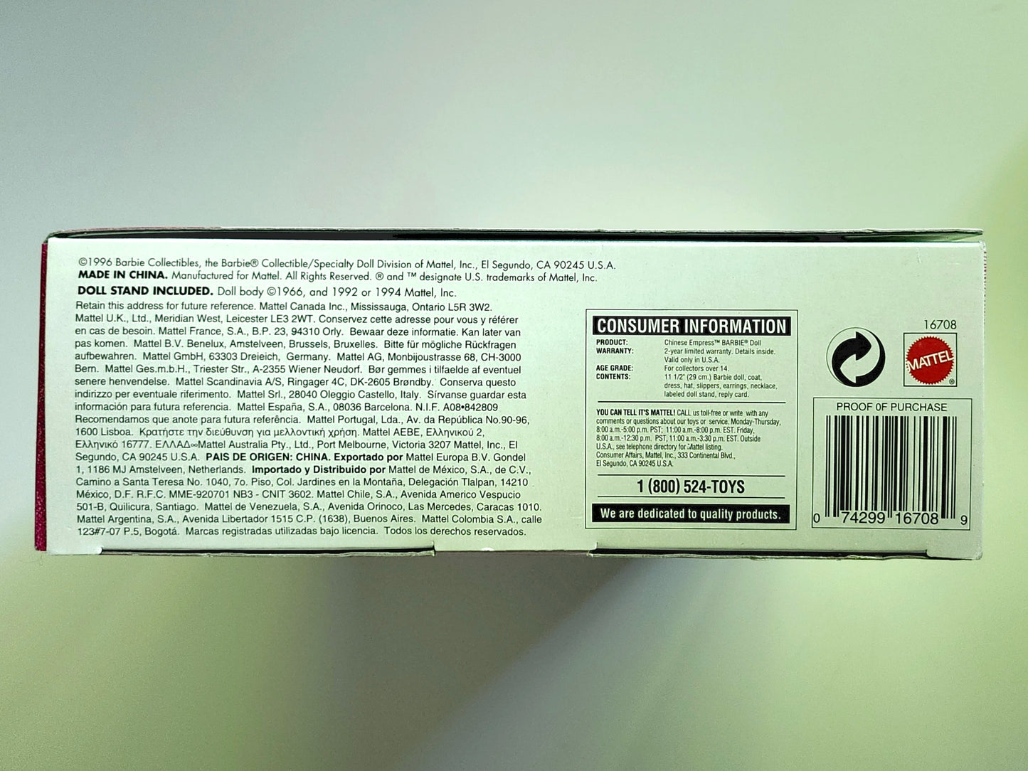 The Great Eras Collection Chinese Empress Barbie 11.5-Inch Doll