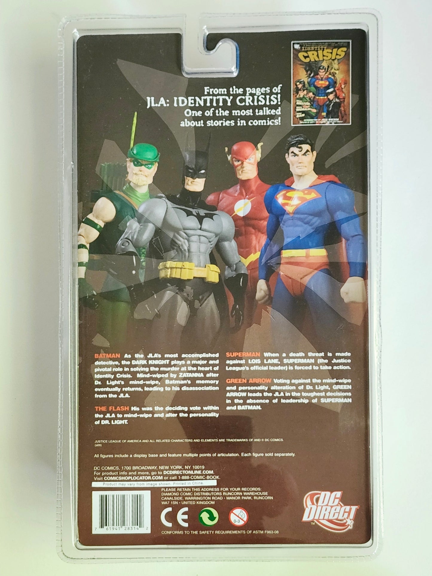 JLA Identity Crisis Classics Series 1 Superman Action Figure from DC Direct