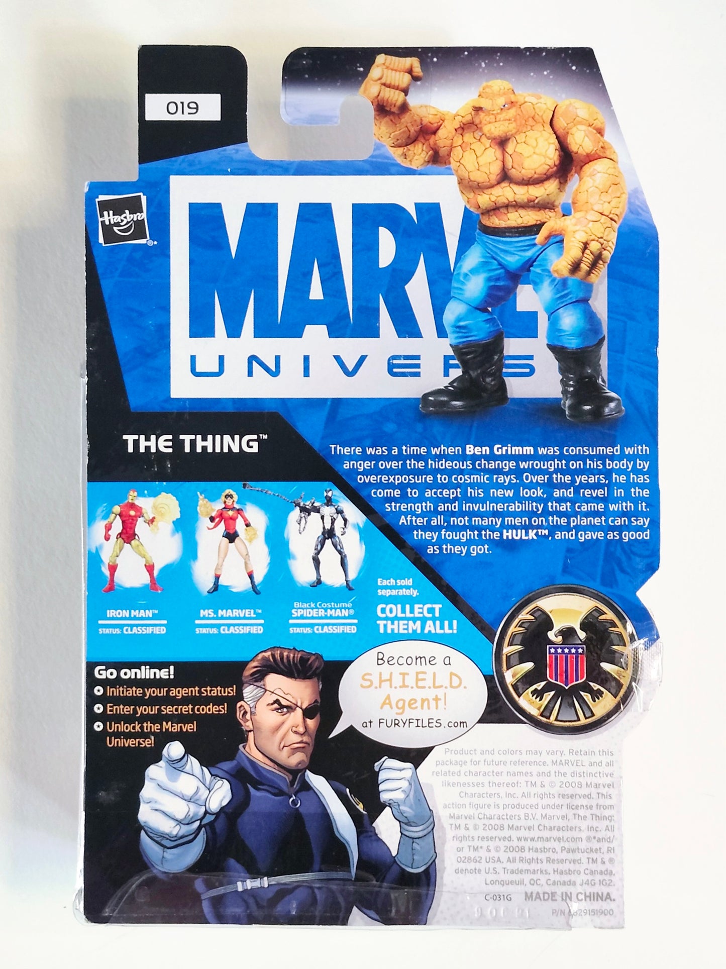 Marvel Universe Series 1 Figure 19 The Thing (Light Blue Pants) 3.75-Inch Action Figure