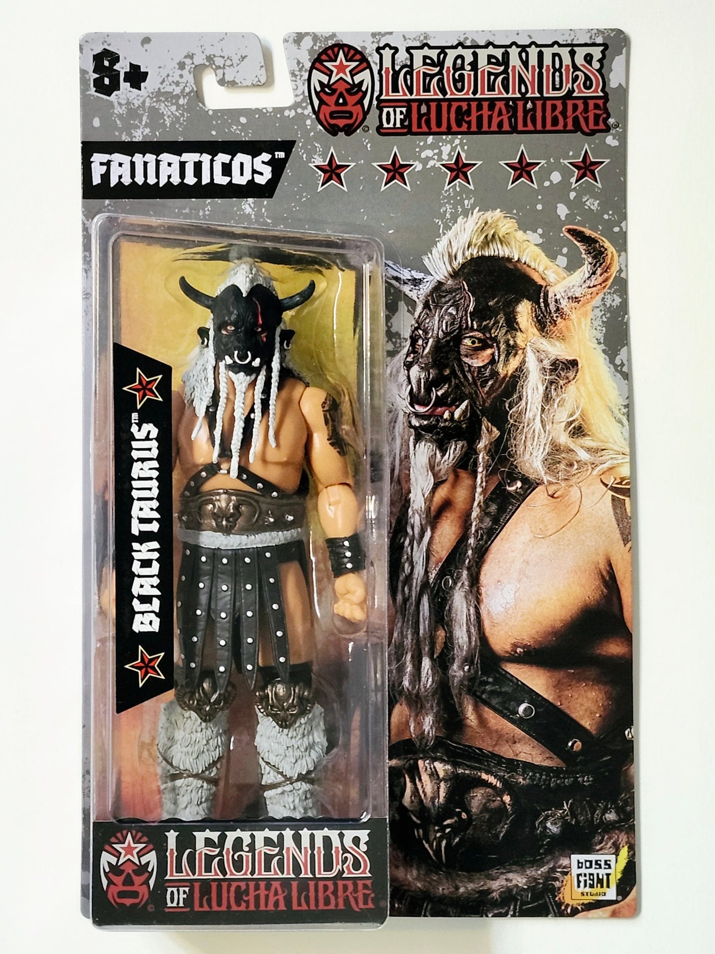 Legends of Lucha Libre Fanaticos Wave 2 Black Taurus 1:12 Scale Action Figure