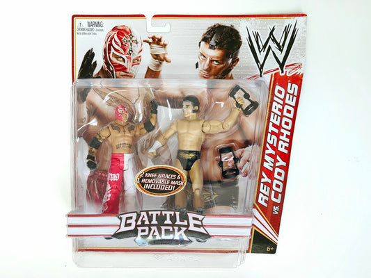 WWE Series 13 Battle Pack Rey Mysterio vs. Cody Rhodes Action Figure 2-Pack