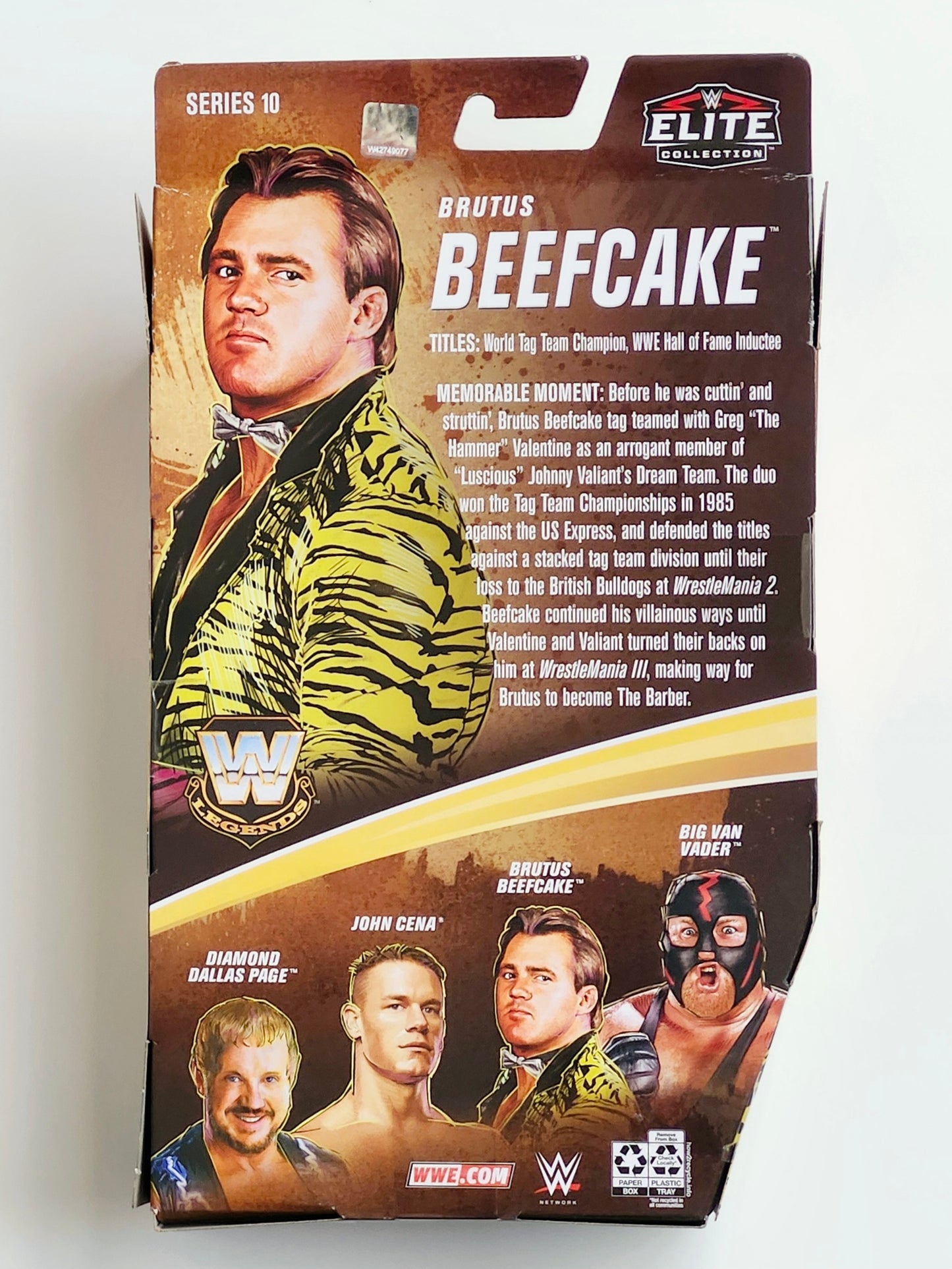 WWE Legends Elite Collection Series 10 Brutus Beefcake (Yellow Pants) Exclusive Action Figure
