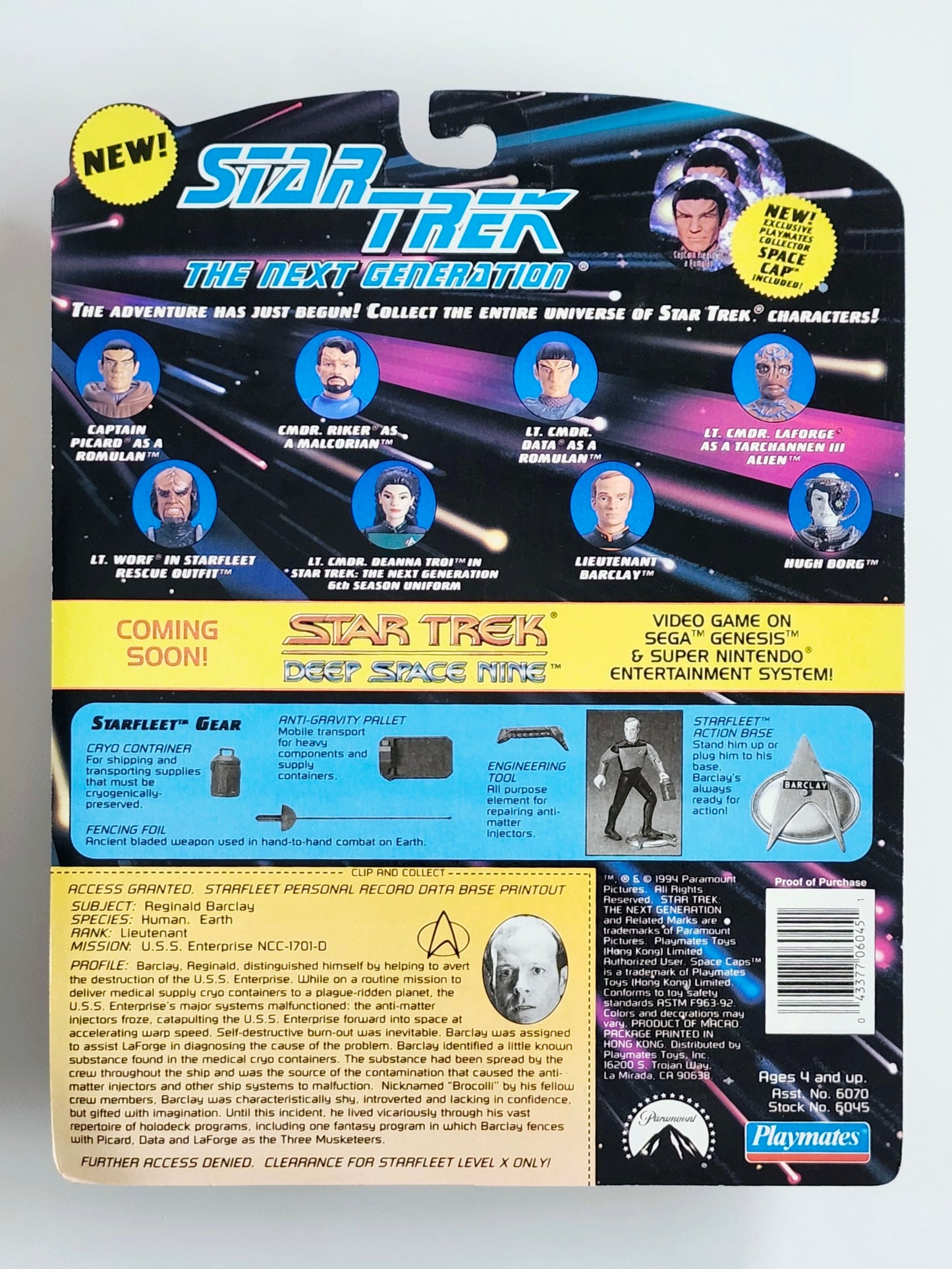 Star Trek: The Next Generation Lieutenant Barclay 4.5-Inch Action Figure