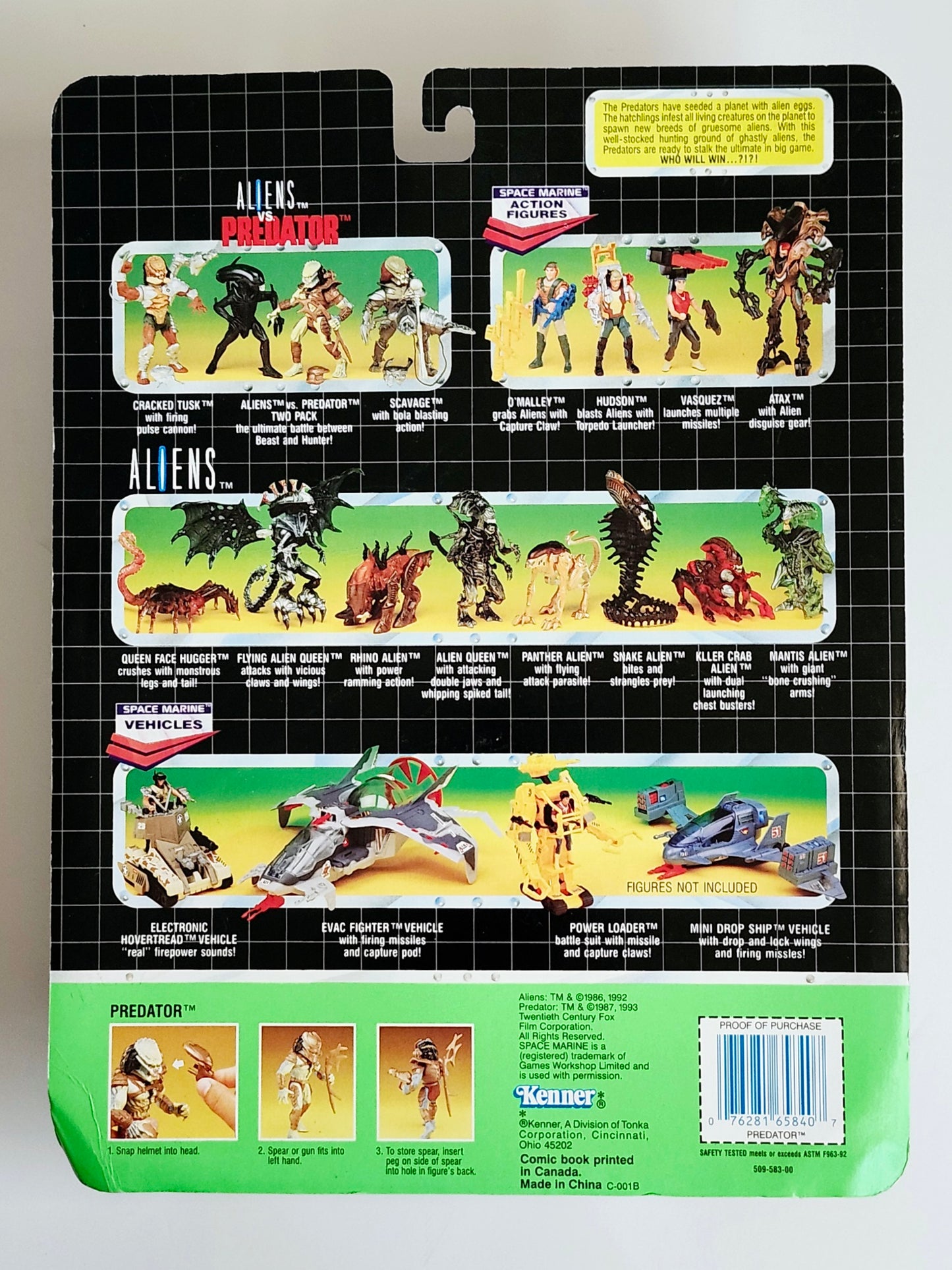 Aliens vs. Predator (Warrior Alien & Renegade Predator) Action Figure 2-Pack, 1993