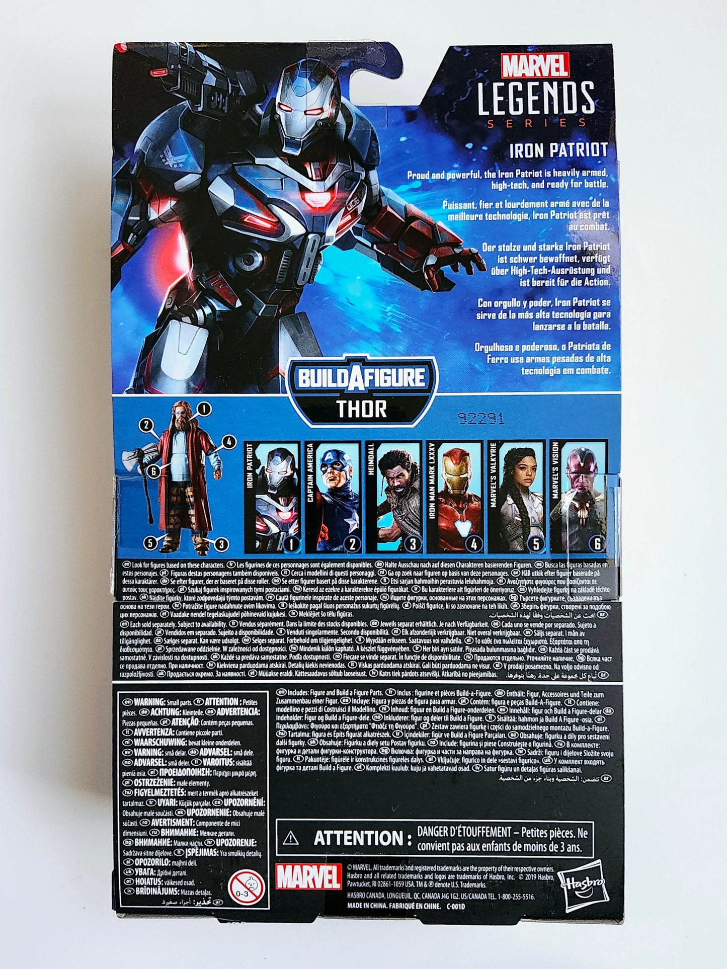 Marvel Legends Thor Series Iron Patriot 6-Inch Action Figure