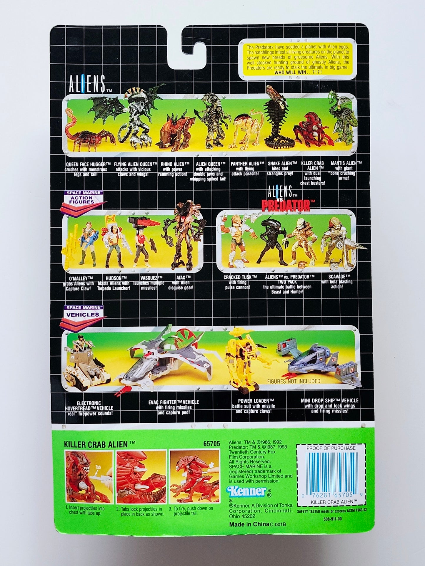 Aliens Killer Crab Alien Action Figure, 1993