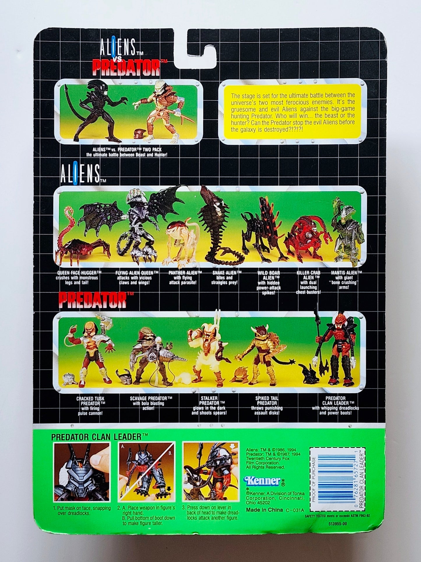 Predator Clan Leader Deluxe 6-Inch Action Figure, 1994