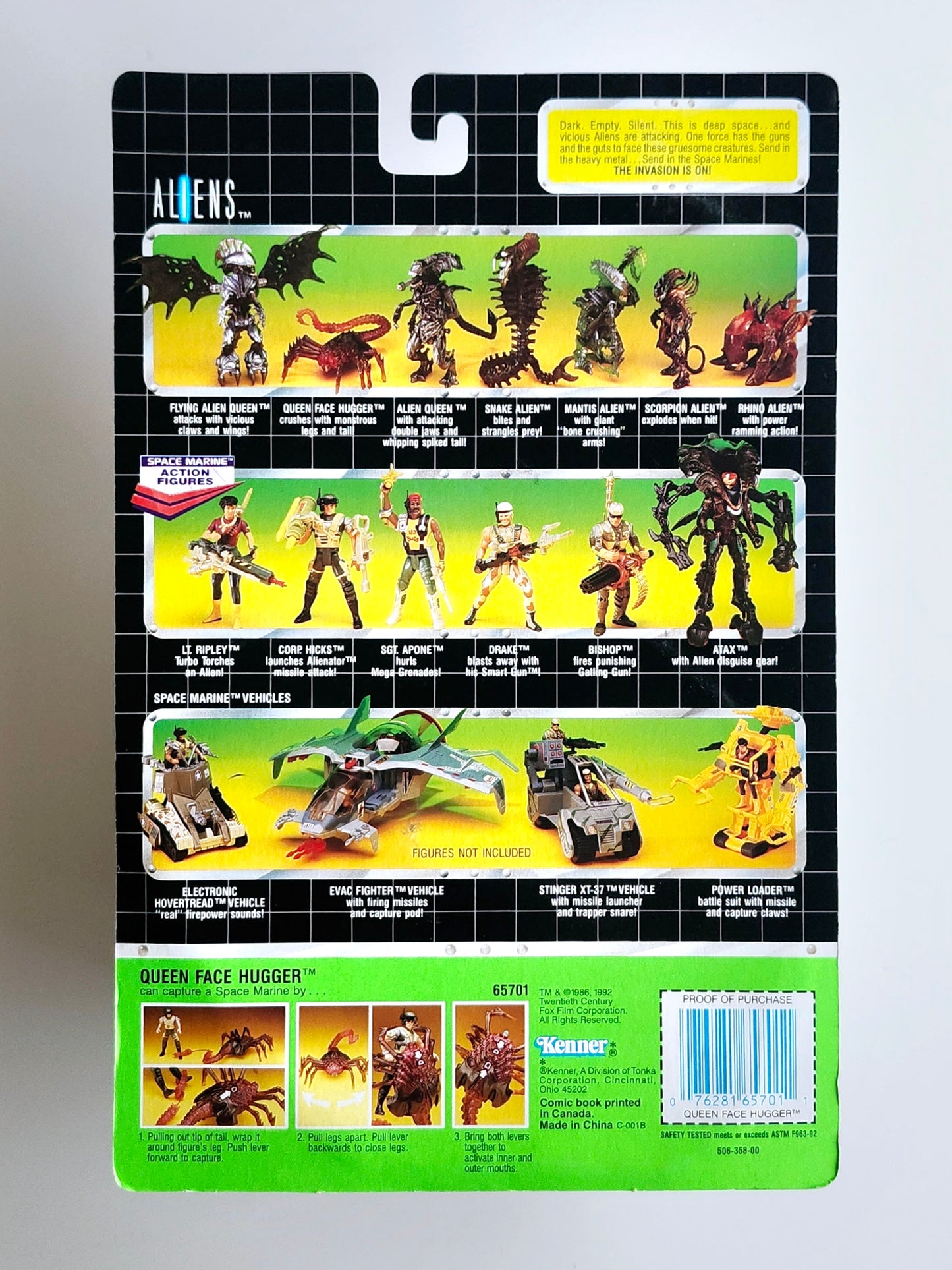 Aliens Queen Face Hugger Action Figure, 1992