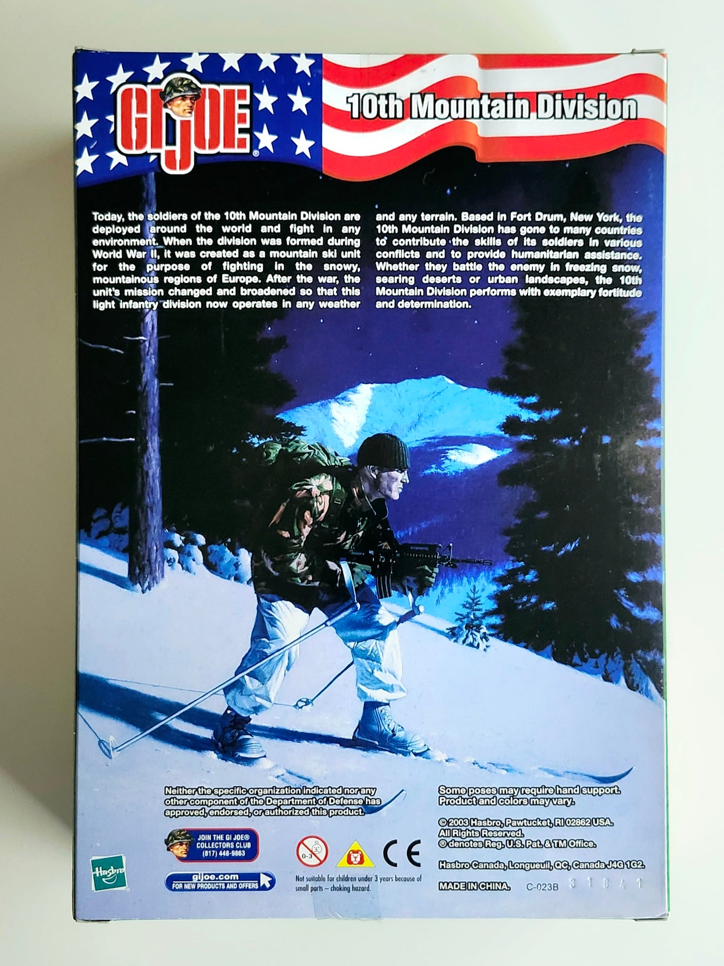 G.I. Joe 10th Mountain Division (Caucasian) 12-Inch Action Figure, 2003