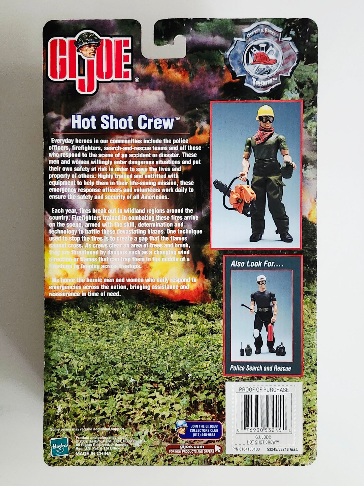 G.I. Joe Search & Rescue Team Hot Shot Crew (Caucasian) 12-Inch Action Figure