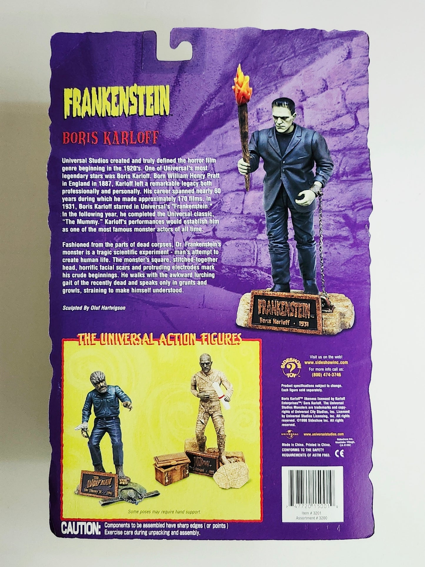 Universal Studios Monsters Series 1 Boris Karloff Frankenstein 8-Inch Action Figure
