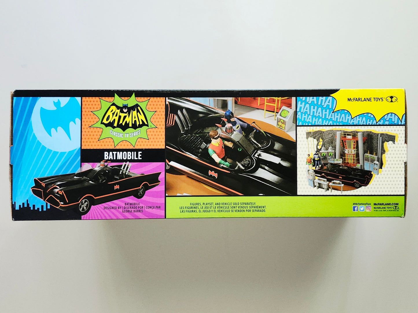 DC Retro Batmobile 6-Inch Scale Vehicle from the Batman Classic TV Series, Not Mint