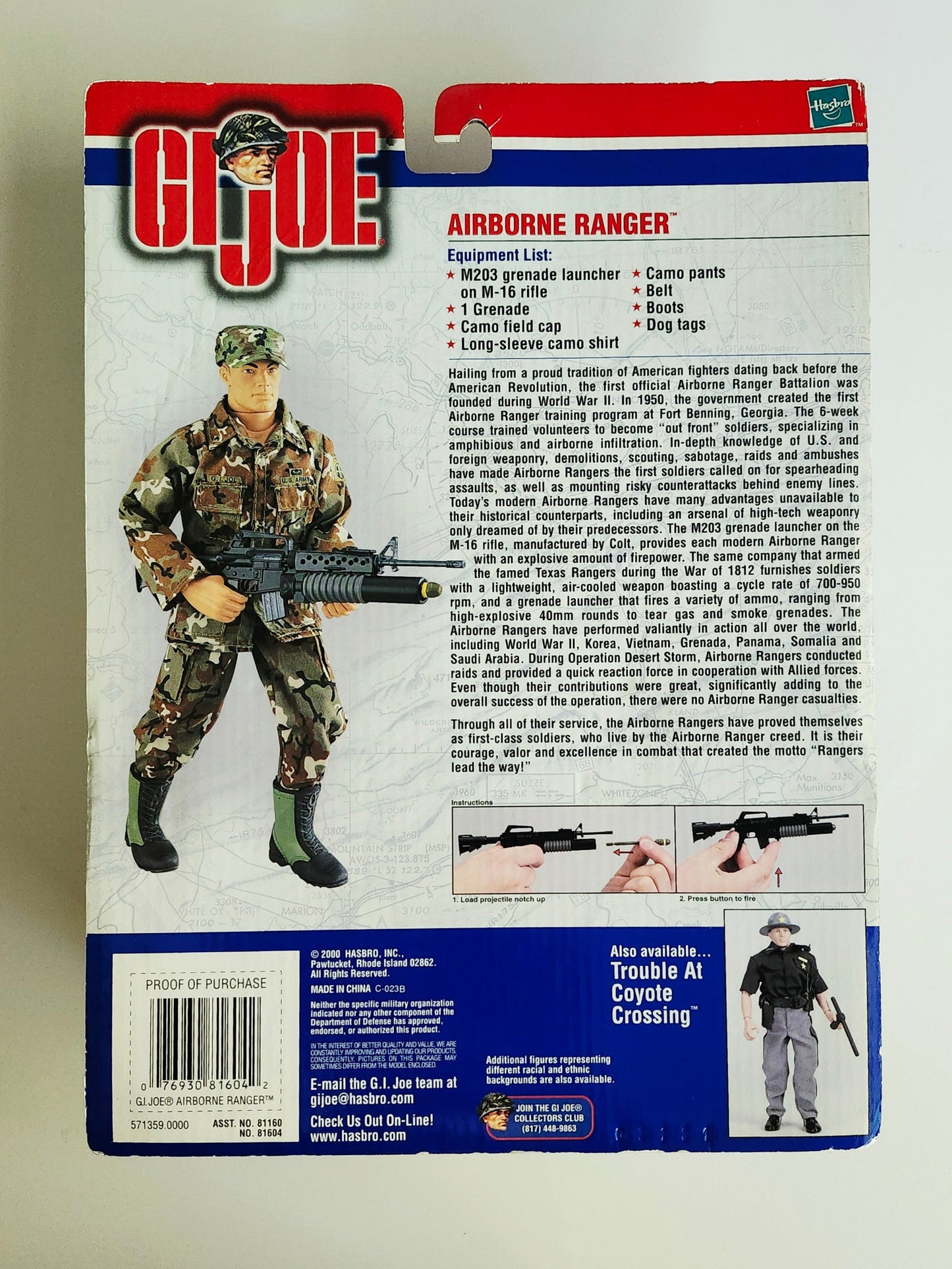 G.I. Joe Airborne Ranger (Caucasian) 12-Inch Action Figure