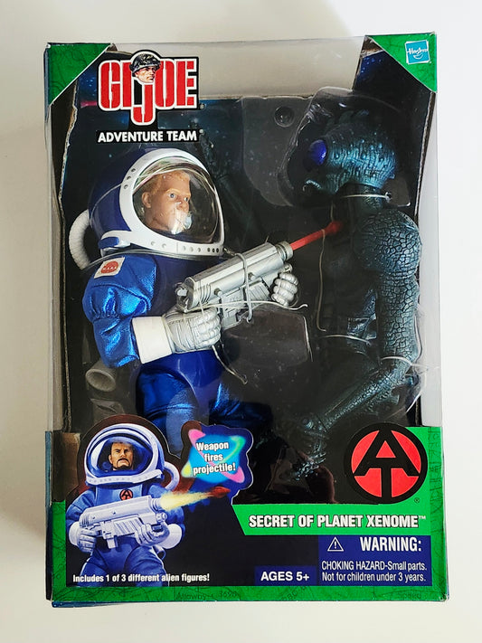 G.I. Joe Adventure Team Secret of Planet Xenome with Blue Alien (Caucasian) 12-Inch Action Figure Set