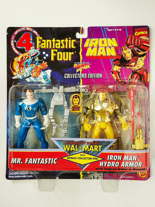 Fantastic Four and Iron Man Animated Series Collectors Edition Mr. Fantastic and Iron Man Hydro Armor Action Figure 2-Pack