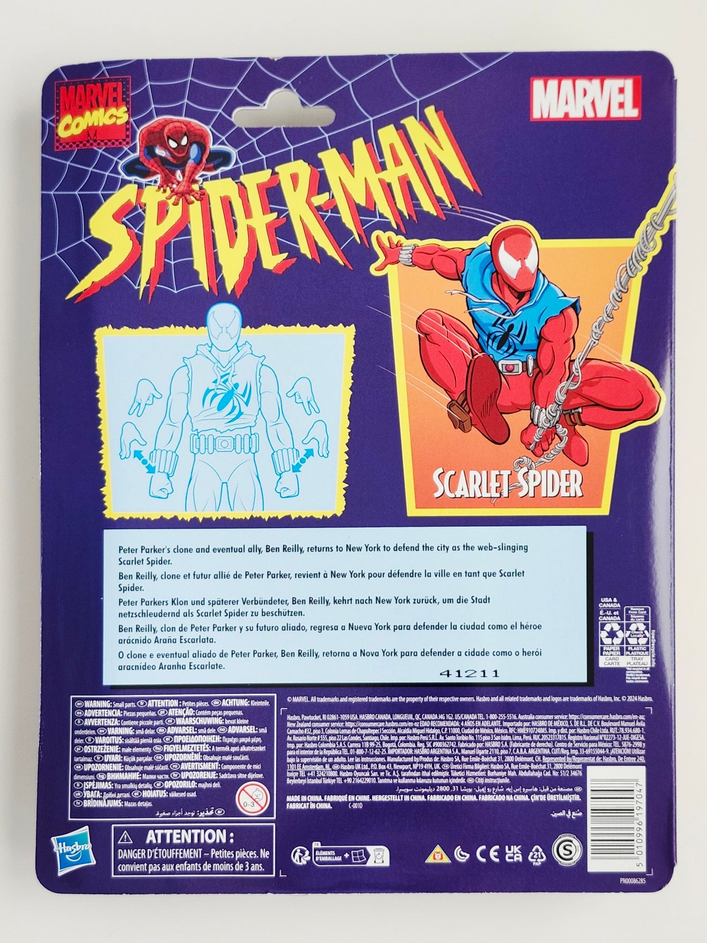 Marvel Legends Spider-Man Retro Collection Scarlet Spider 6-Inch Action Figure