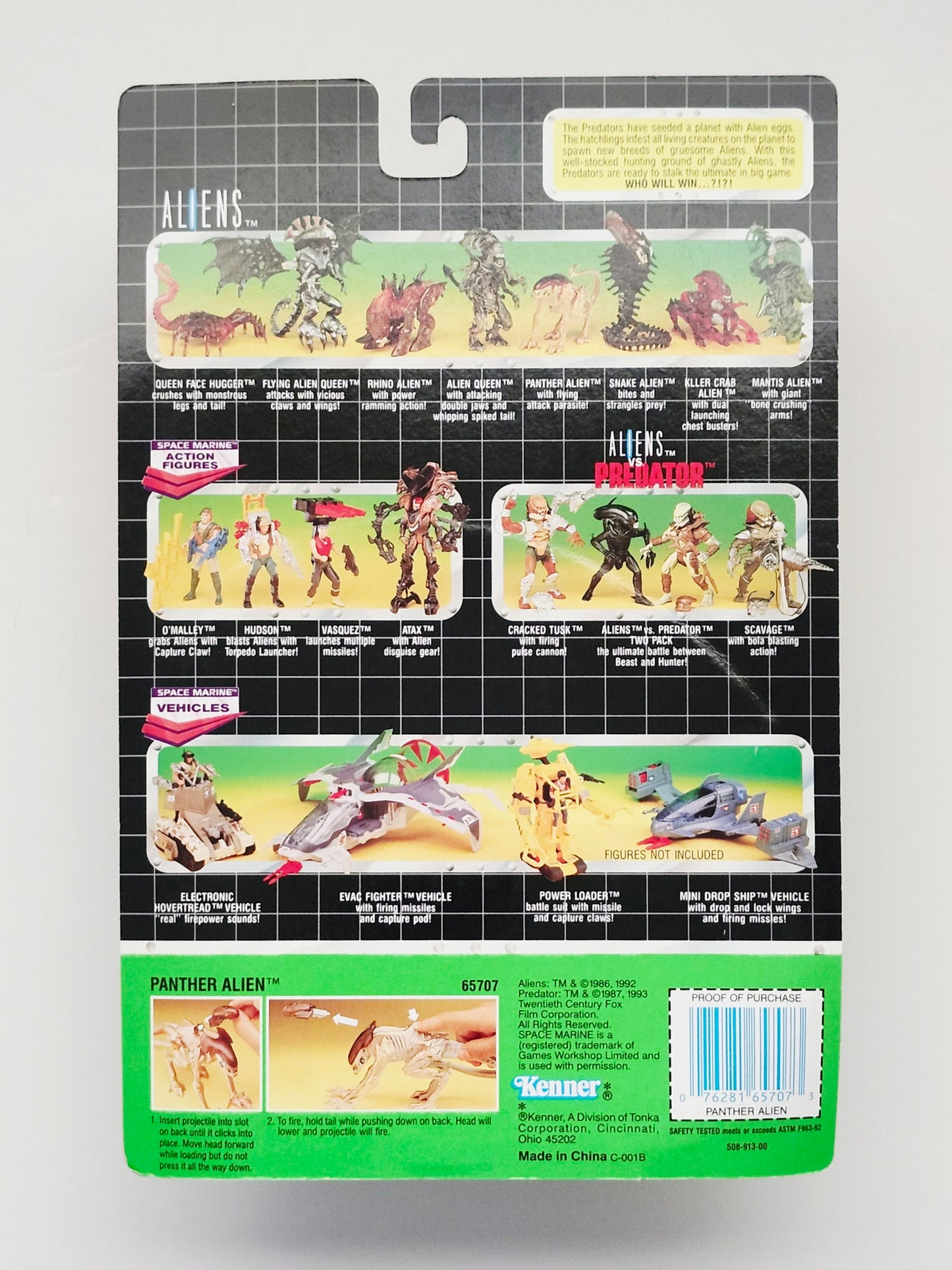 Aliens Panther Alien Action Figure, 1993