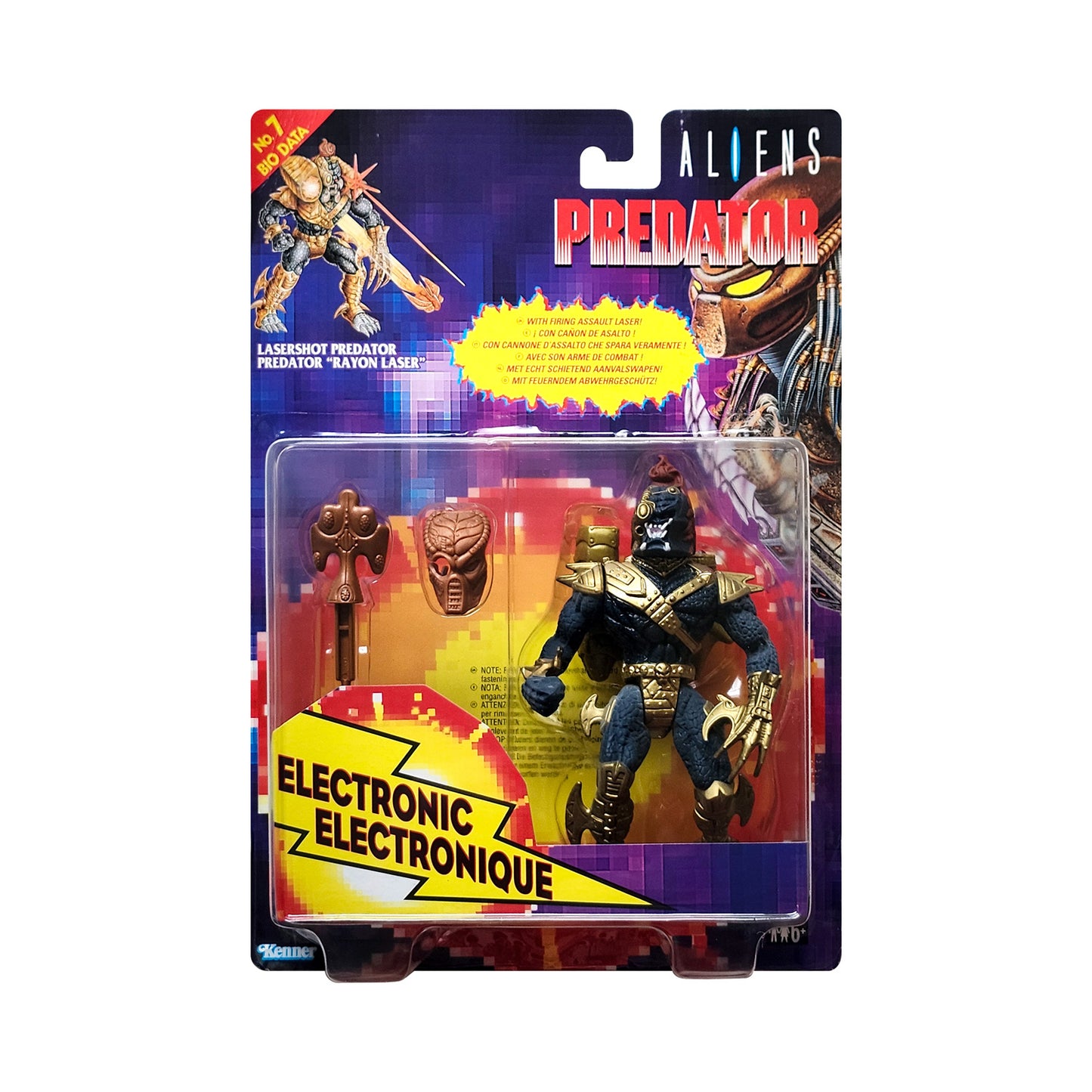 Aliens Predator Lasershot Predator 6-Inch Action Figure (European Card), 1994
