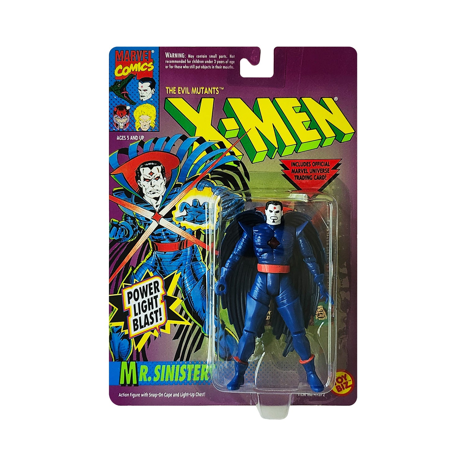 X-Men Mr. Sinister (Bearded) 5-Inch Action Figure, 1993 – Action