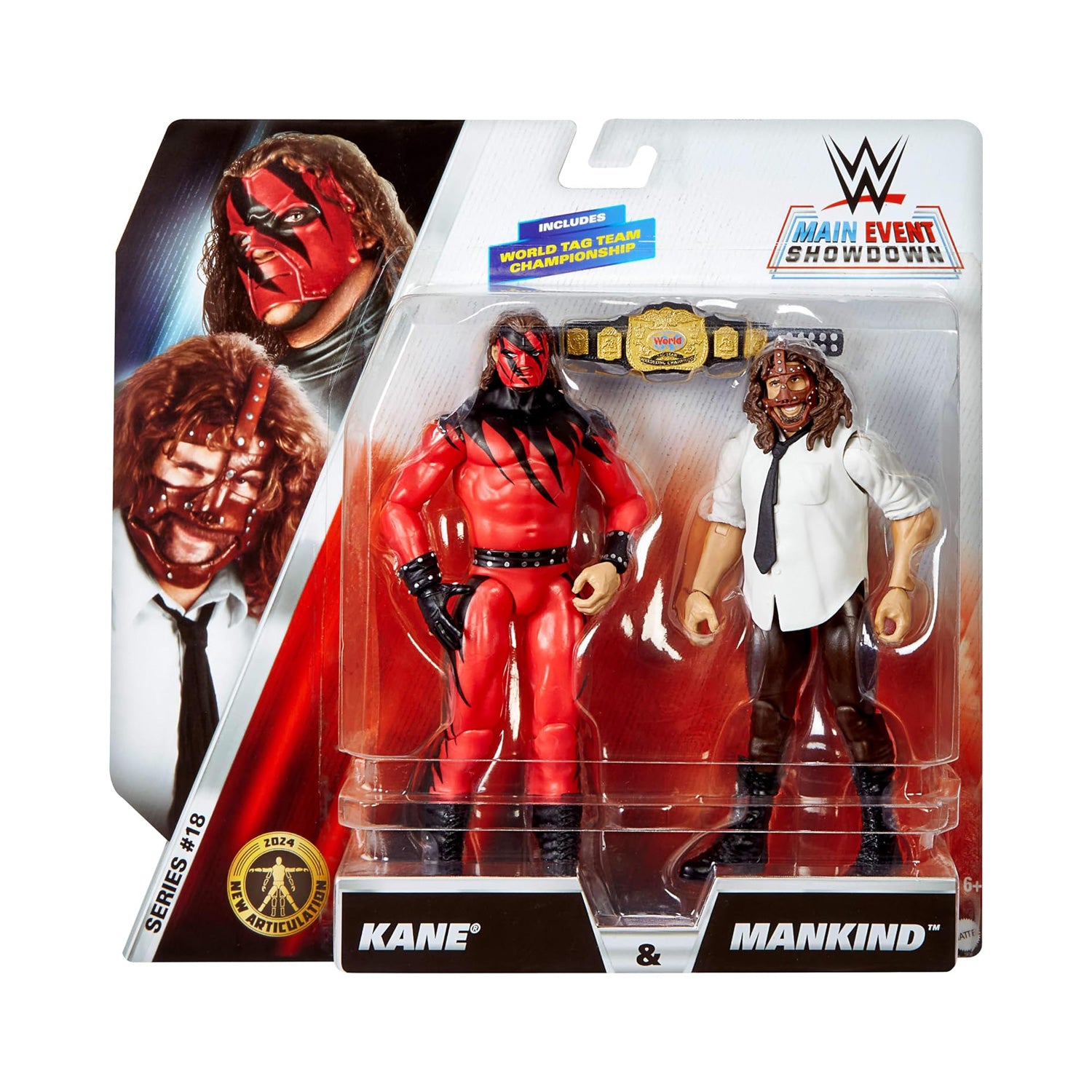 WWE Main Event Showdown Series #18 Kane & Mankind Action Figure 2