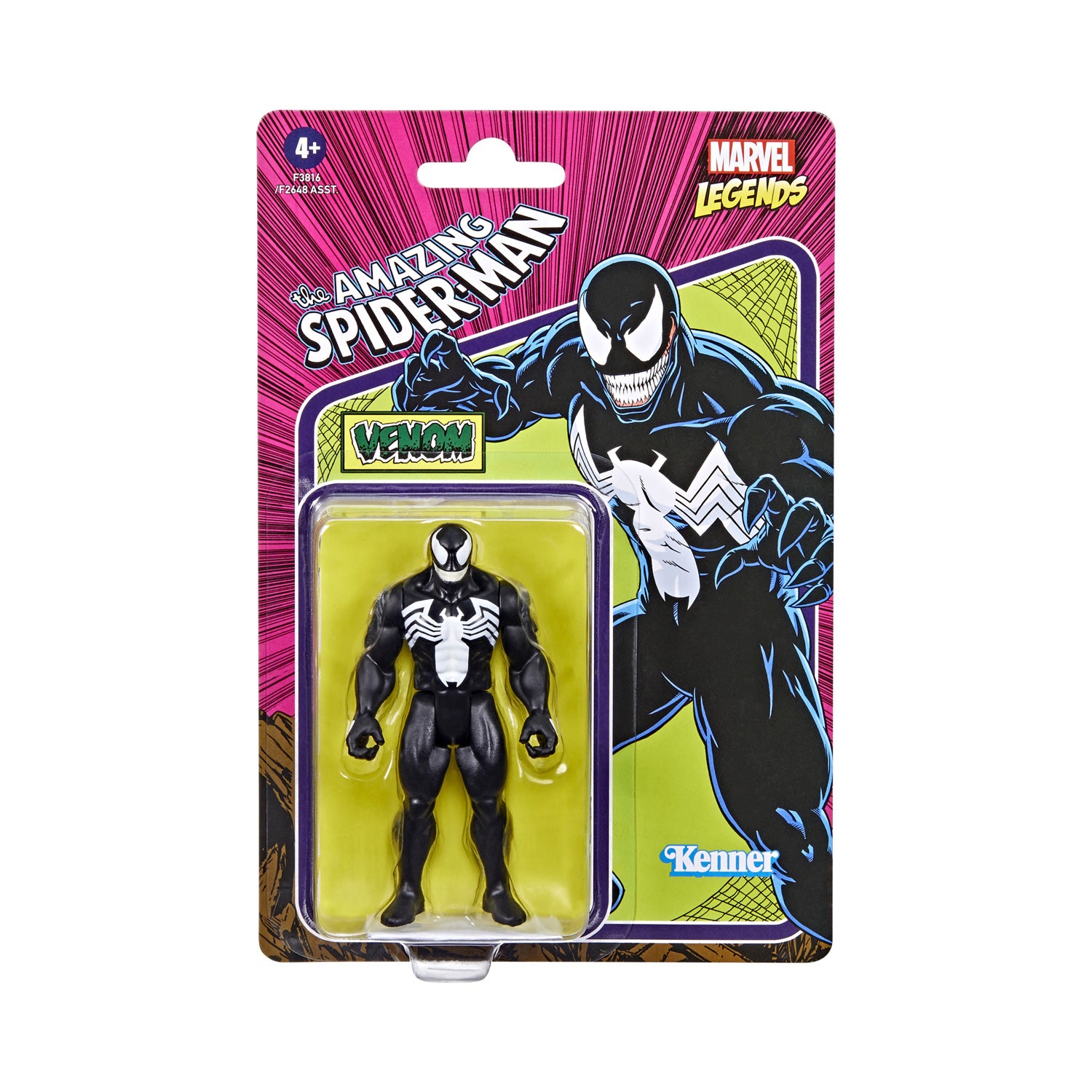Marvel Legends Retro Series Venom 3.75-Inch Action Figure – Action